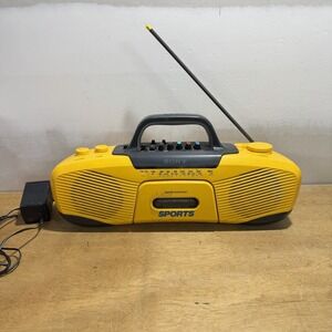 Vintage Sony SPORTS CFS-903 Mega Bass Radio Cassette-Recorder Tested W Pwr Cord
